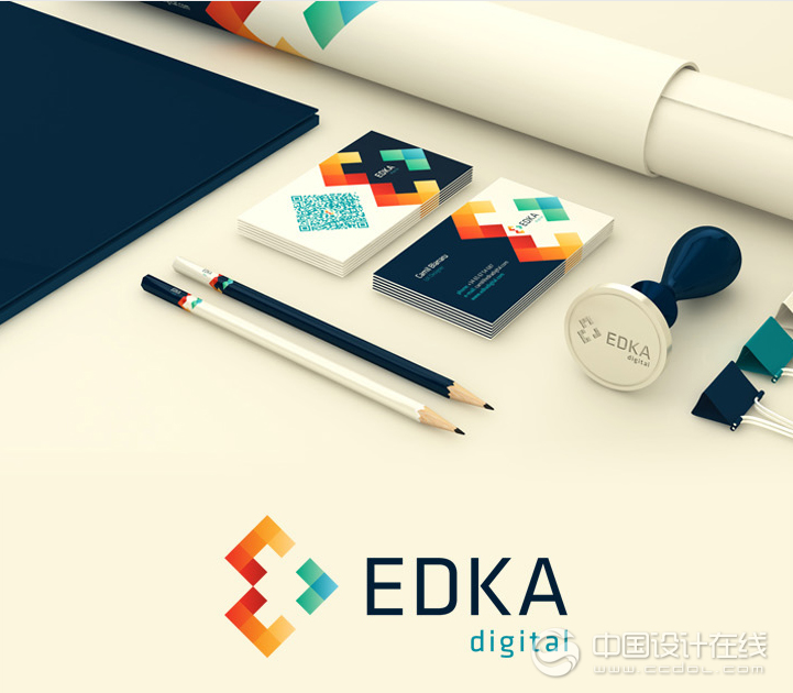 巴塞羅那Edka數字創意機構VI設計