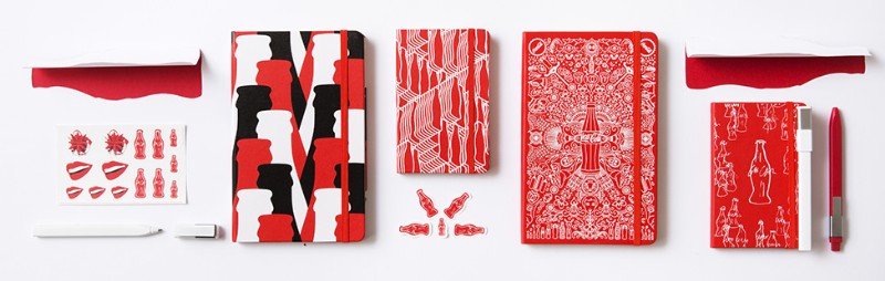 Coca-Cola經典瓶身一世紀：傳奇筆記本Moleskine限量合作