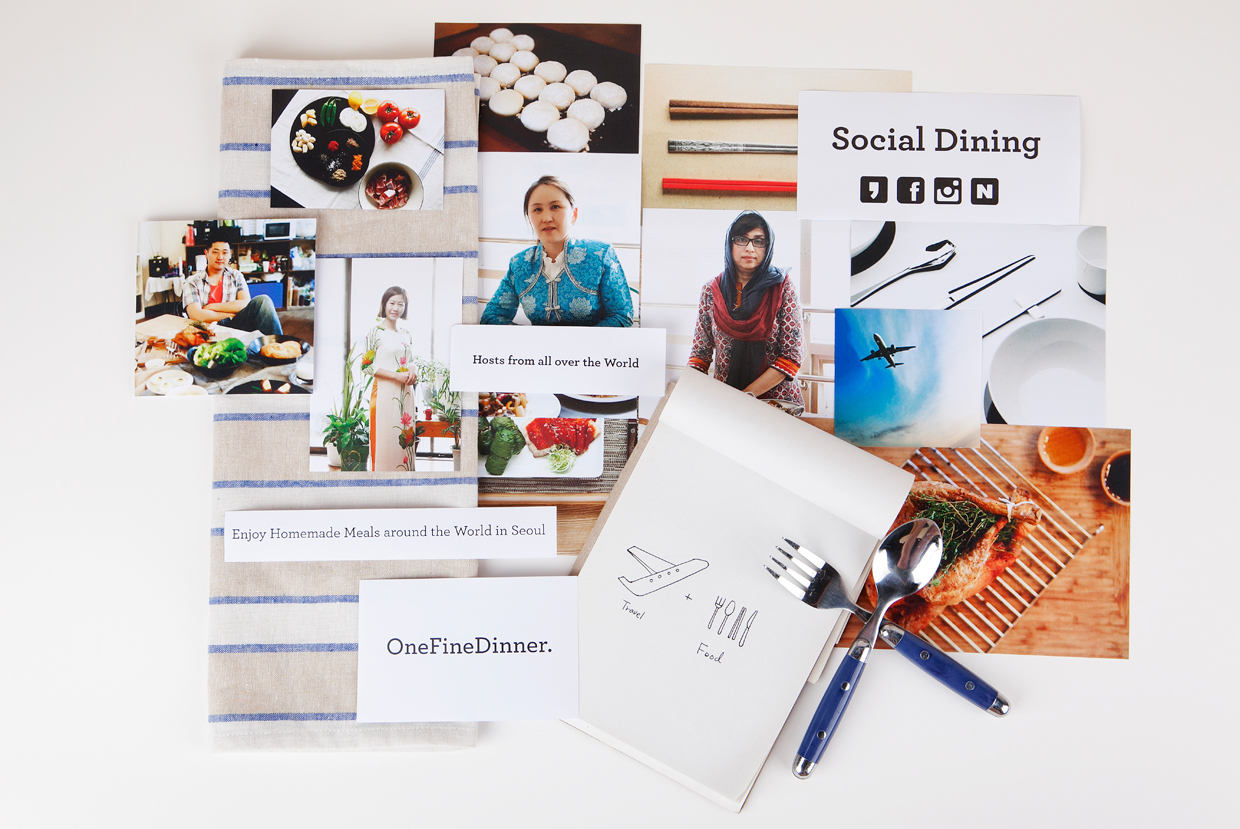 韓國OneFineDinner餐飲社交平臺(tái)品牌設(shè)計(jì)
