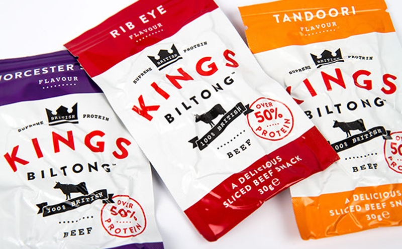 國(guó)王牌牛肉干包裝設(shè)計(jì)，休閑食品的良配