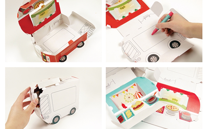 兒童午餐包裝設計,創意外賣盒包裝設計,杭州餐飲食品包裝設計公司