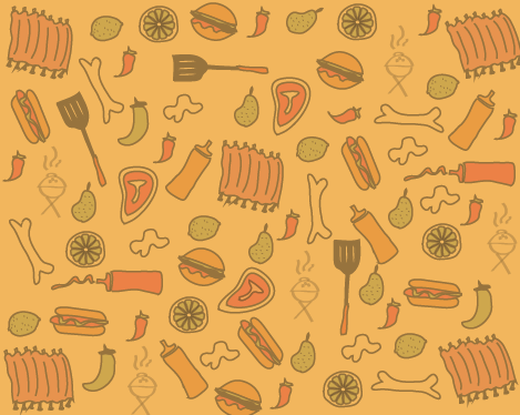 肉類腌料包裝插畫(huà)