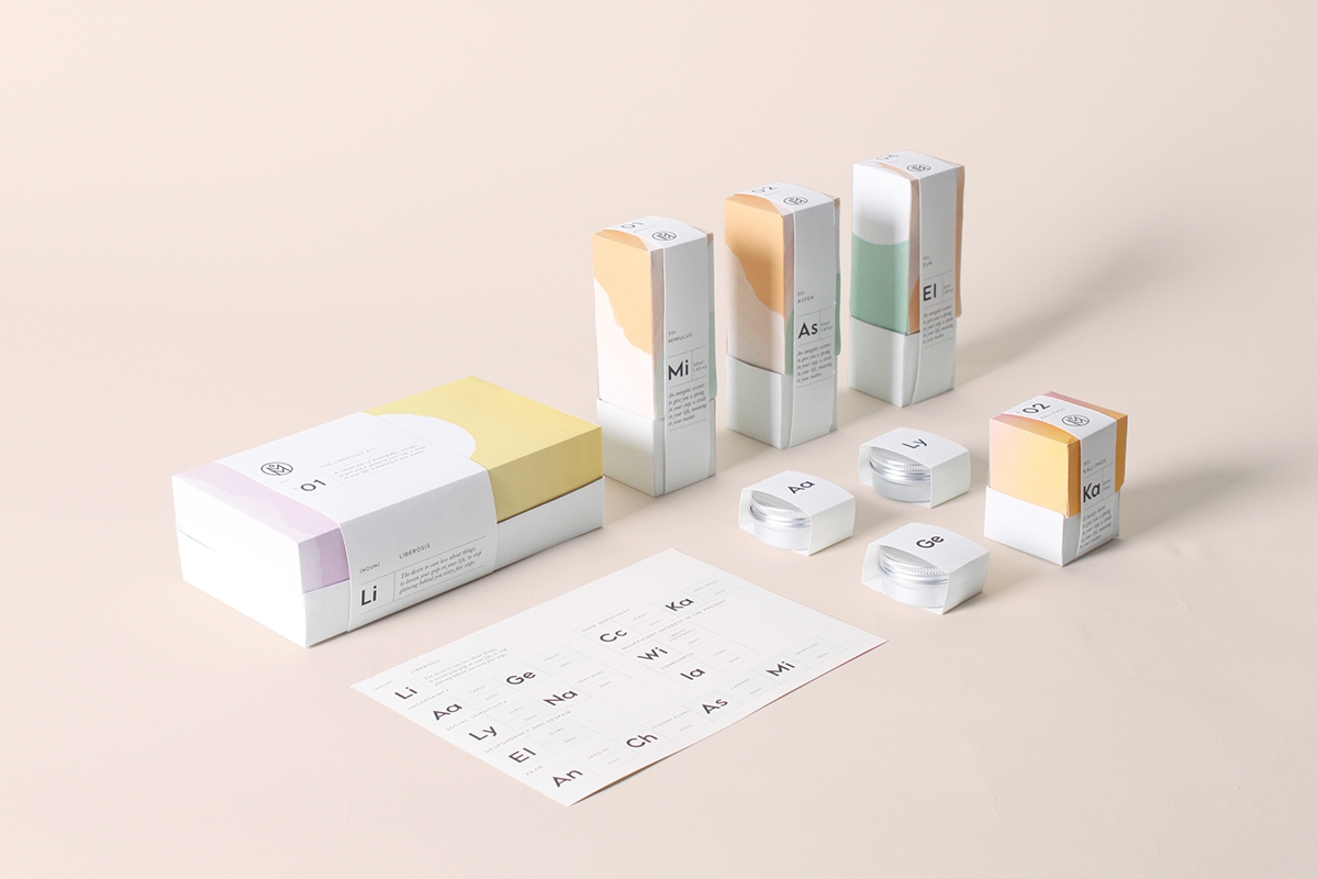 植物順勢療法，全新護理醫藥包裝設計