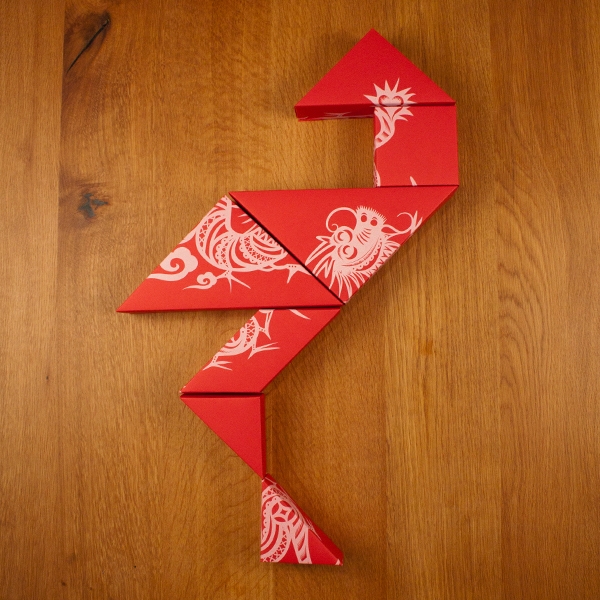 春節禮品盒包裝設計，新年七巧板的妙用