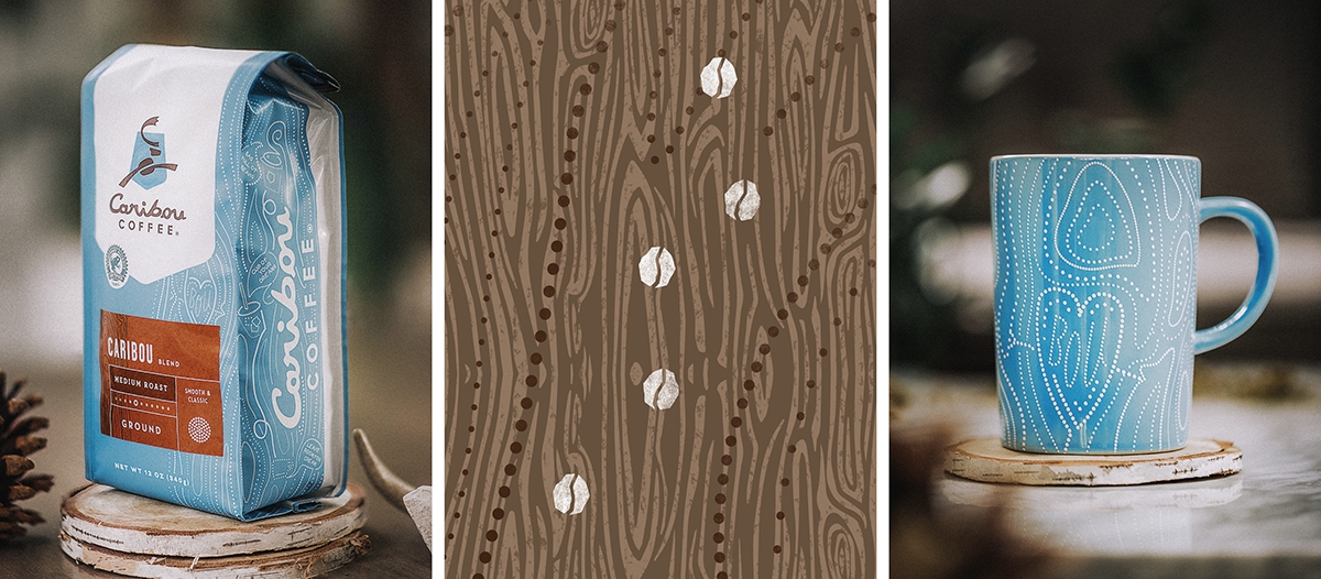 馴鹿咖啡品牌包裝設(shè)計,濃厚的北美中西部設(shè)計風(fēng)格