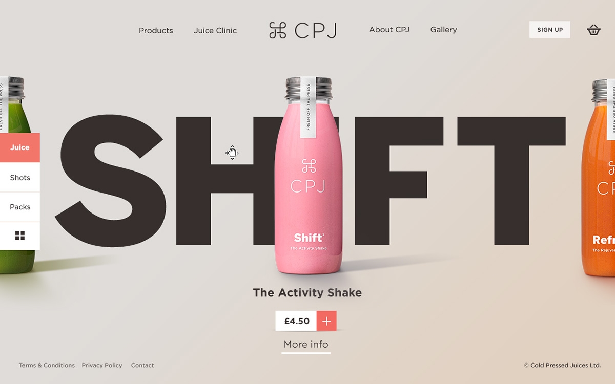 智能化營養早餐果汁，私人定制瓶型包裝設計