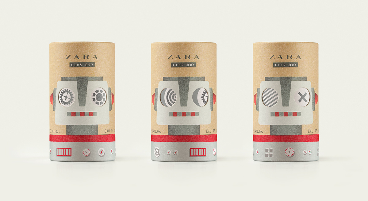 兒童化妝品之家-Zara嬰兒兒童香水包裝設計